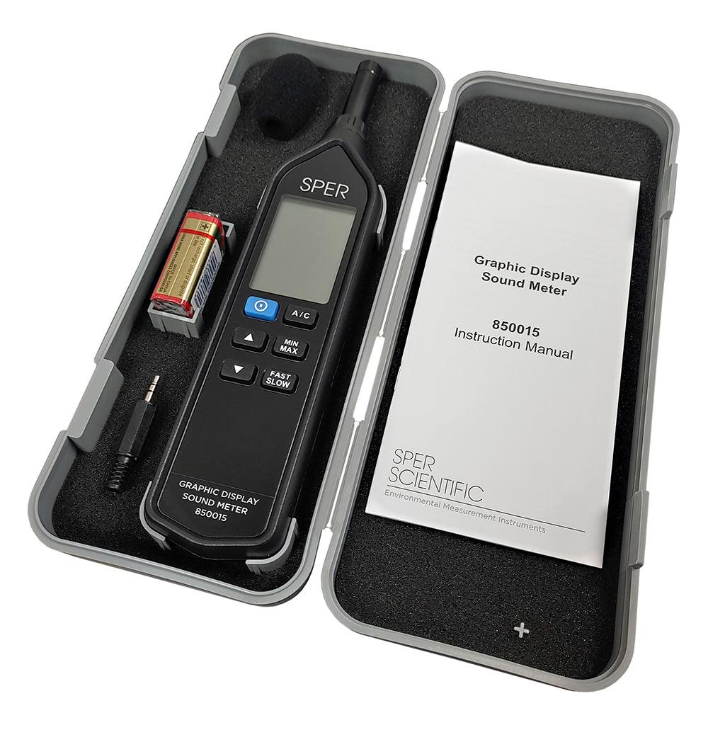 Digital Sound Level Meter with Graphic Display - Accurate Noise Decibel Reader for Home, Office, and Industrial Use