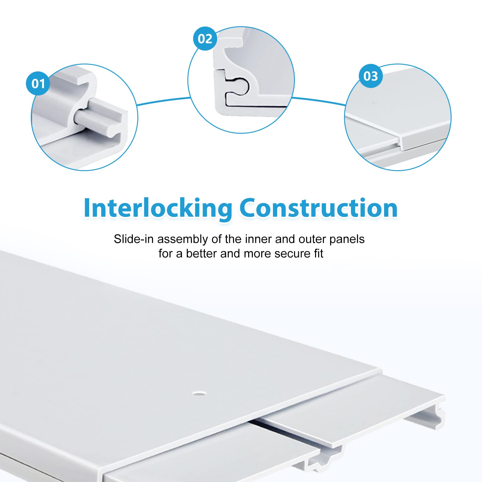Universal Portable Air Conditioner Window Kit - Adjustable Length 17