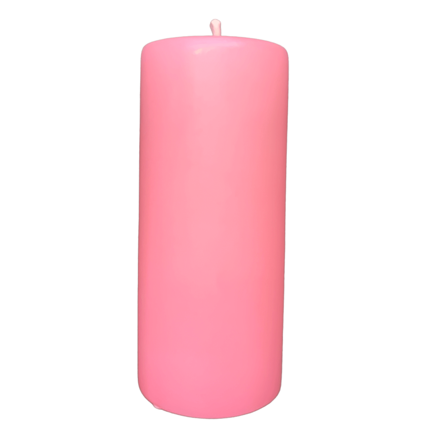 Soft Pink Pillar Candle 6 Inches - Romantic Home Decor for Weddings, Bath Relaxation & Dinner Parties