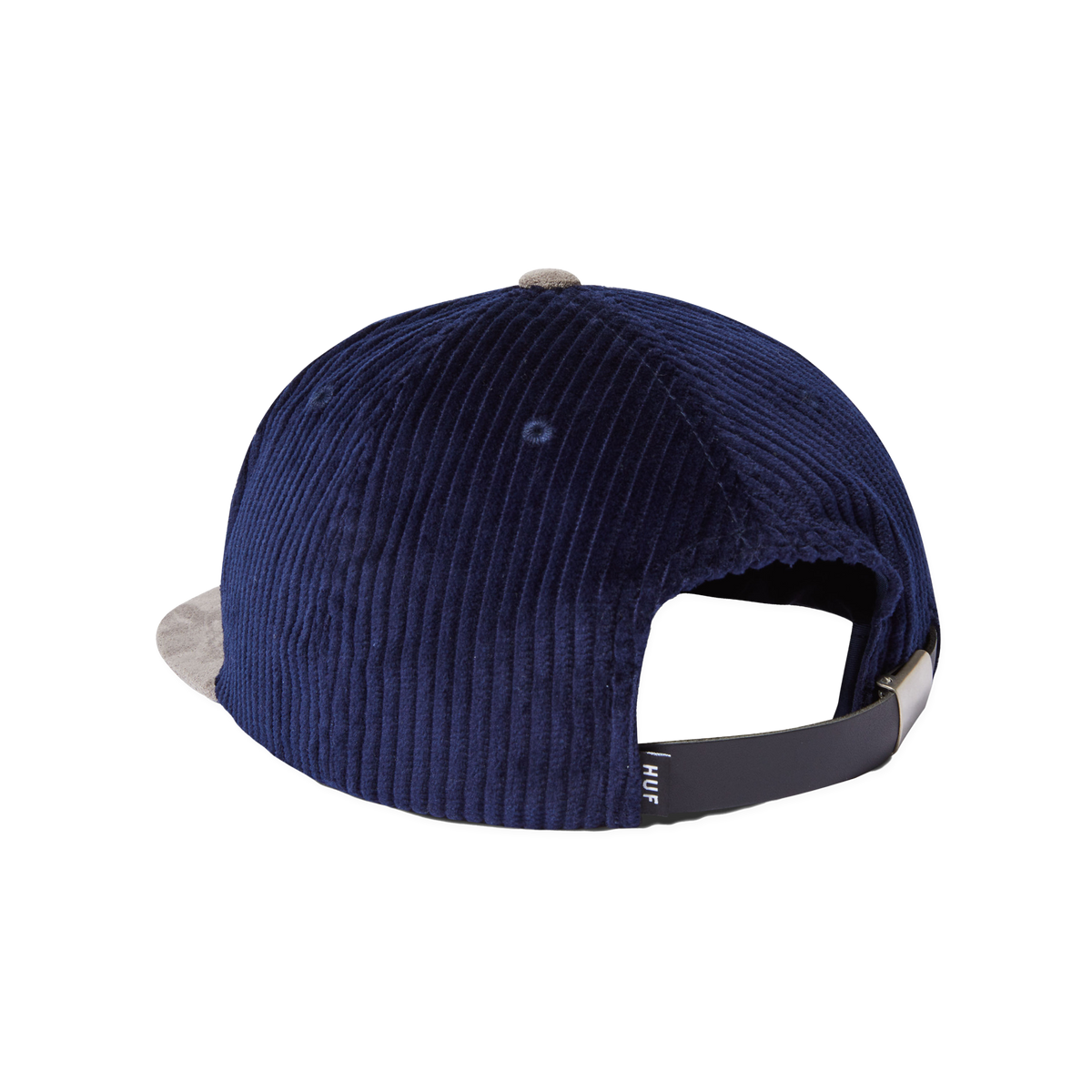 HUF Hat Trick Snapback Cap - Navy Blue Adjustable Baseball Hat for Men & Women - Perfect for Streetwear, Skateboarding, and Casual Outfits