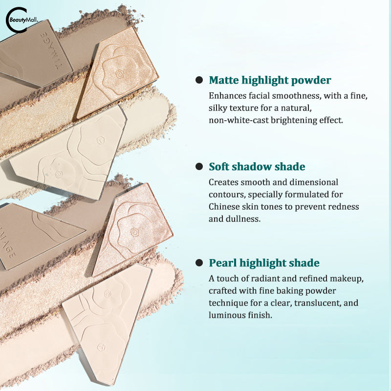 TIMAGE 3 Color Cream Contour Concealer Palette - Face Makeup Kit for Highlighting & Contouring - Perfect for Everyday Use, Photo Shoots & Special Occasions