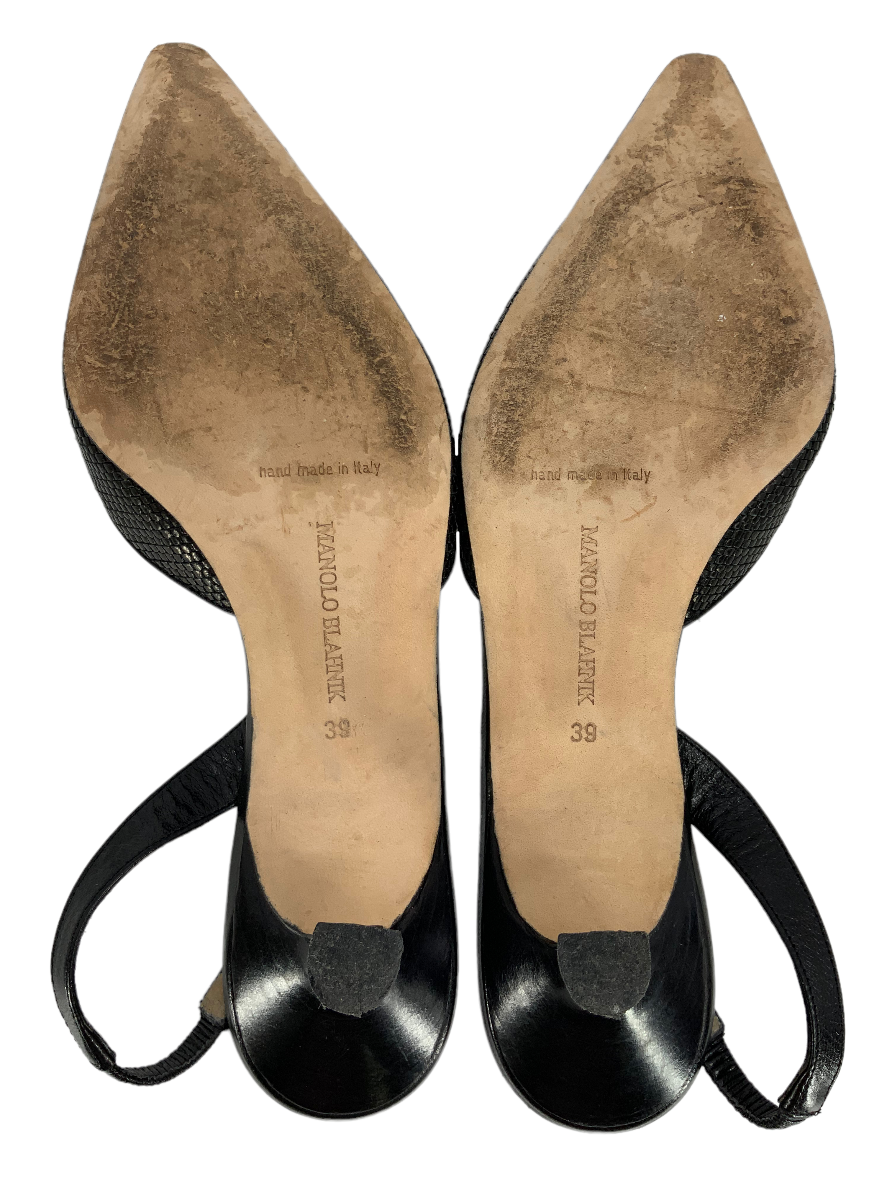 Manolo Blahnik Carolyne Woven Straw Slingback Pumps - Women's Size 9 | Summer Weddings, Beach Parties & Outdoor Events