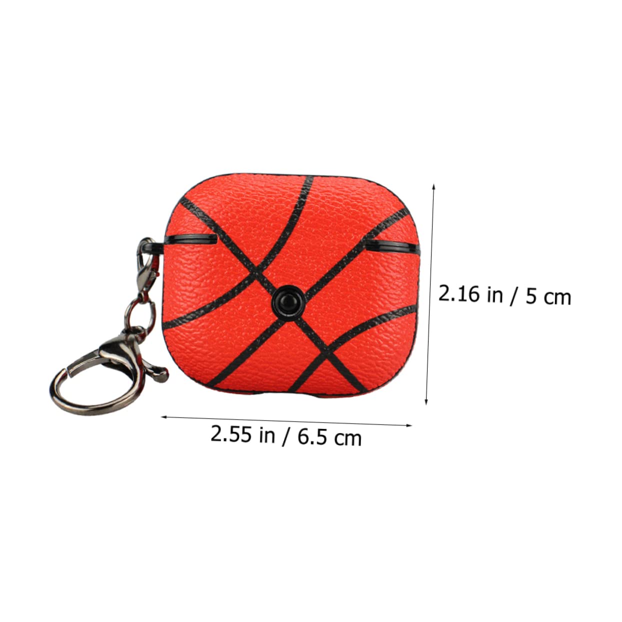 3-Pack Shockproof Earbuds Case - Durable Basketball Headphone Cover with Scratch-Resistant Protection | Perfect for AirPods, Wireless Earbuds & Sports Accessories Storage
