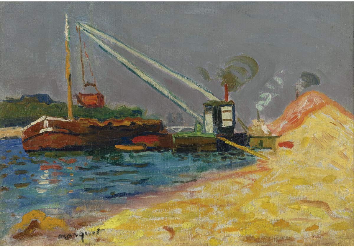 Berkin Arts Albert Marquet Giclee Print - High Quality Fine Art Poster Reproduction - Famous Painting Wall Decor for Living Room & Office (Sand Landing) #XZZ