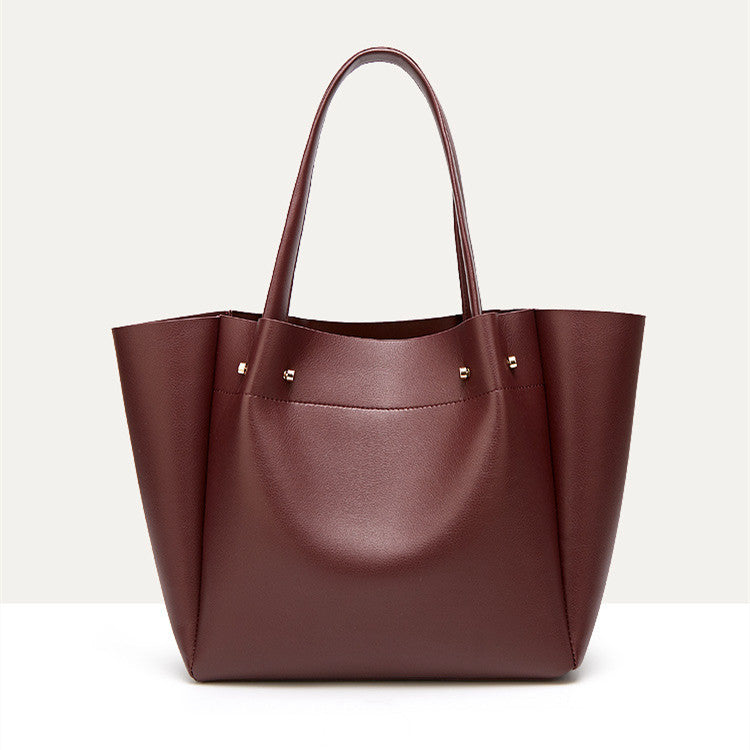 Vegan Leather Shoulder Tote Bag - Large Capacity Women's Handbag for Work, Travel & Shopping | Eco-Friendly & Stylish Purse for Everyday Use