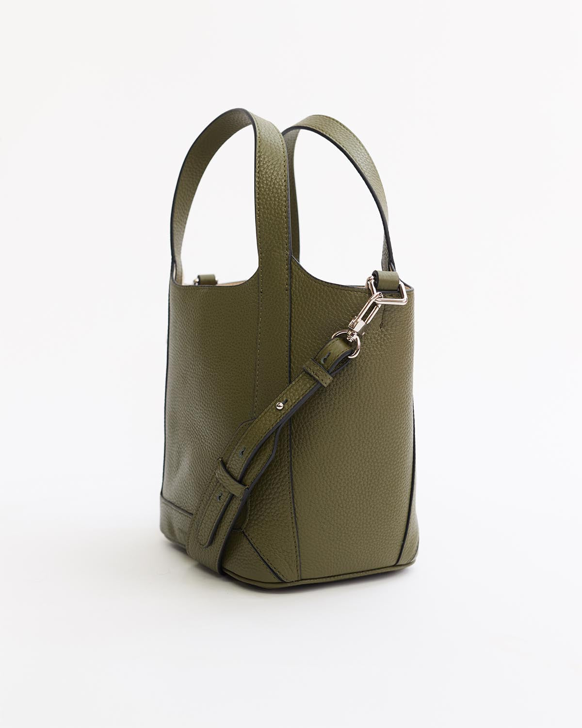 Alexie Tote Bag - Olive Green Pebbled Leather Crossbody Purse for Women | Stylish & Durable Handbag for Work, Travel & Everyday Use