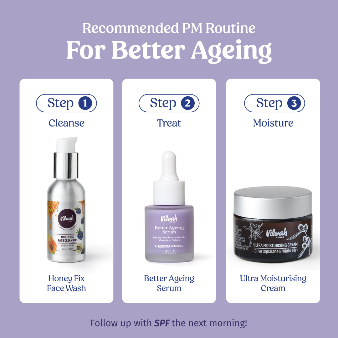 Better Ageing Kit - Anti-Aging Skincare Set for Women & Men | Reduce Wrinkles & Fine Lines | Daily Face Care Routine for Youthful Glow