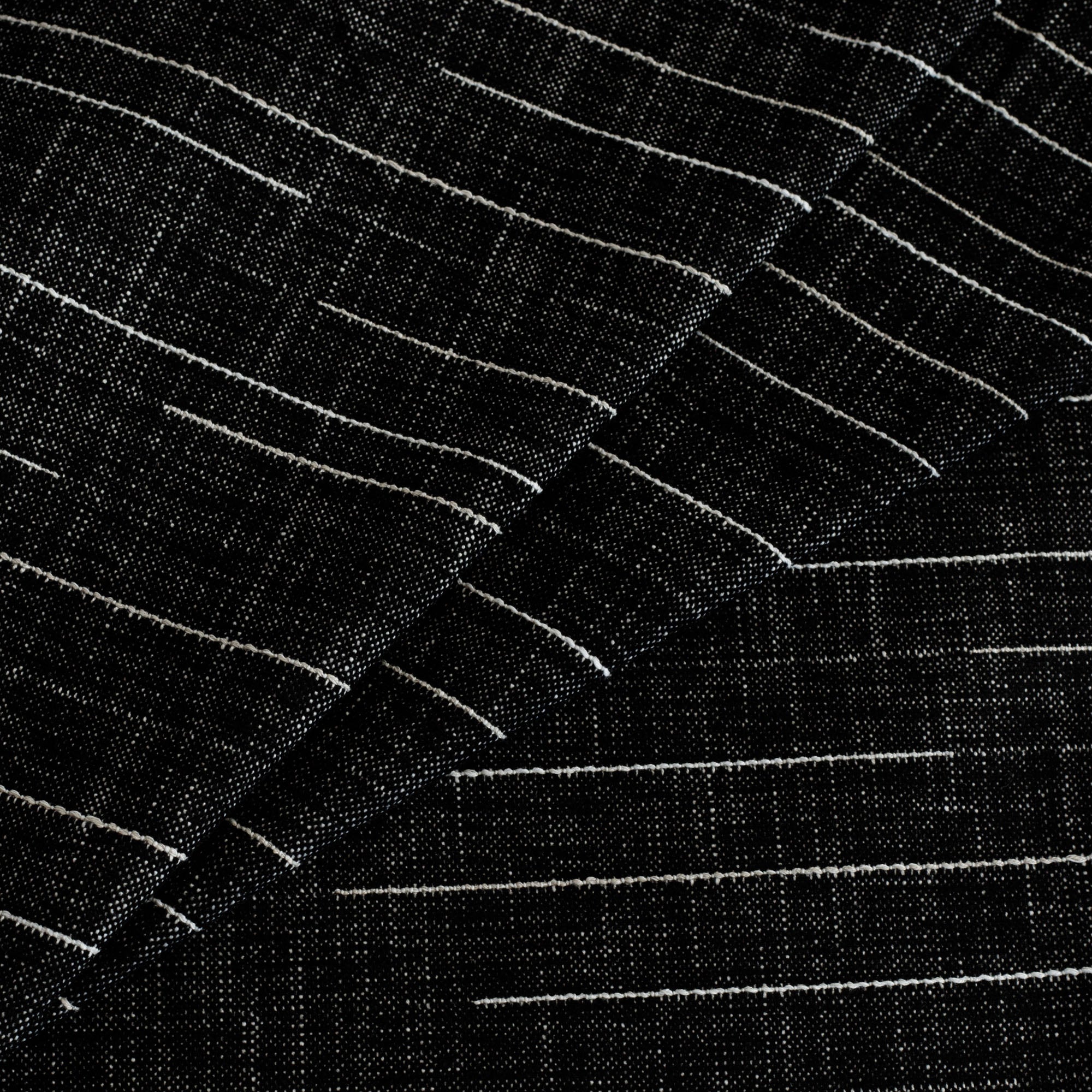 Premium Yuzu InsideOut Fabric - Soft & Durable Onyx Black Home Decor Fabric for Upholstery, Curtains & DIY Craft Projects