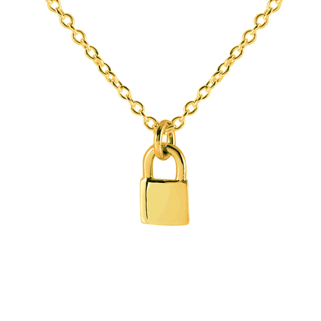Lock Me Up Necklace Gold - Elegant Gold Heart Pendant Necklace for Women | Perfect for Valentine's Day, Anniversary & Romantic Gifts | Jewelry for Date Night & Special Occasions
