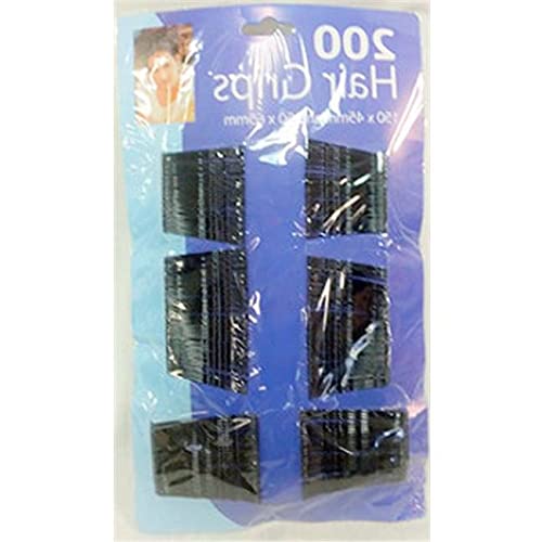 Lim-Style 1271009 Black Bobby Pins - 200 Pieces (Case of 60) for Hair Styling, Updos & Braids | Model 9890-15734 | Professional Salon & Home Use Hair Accessories