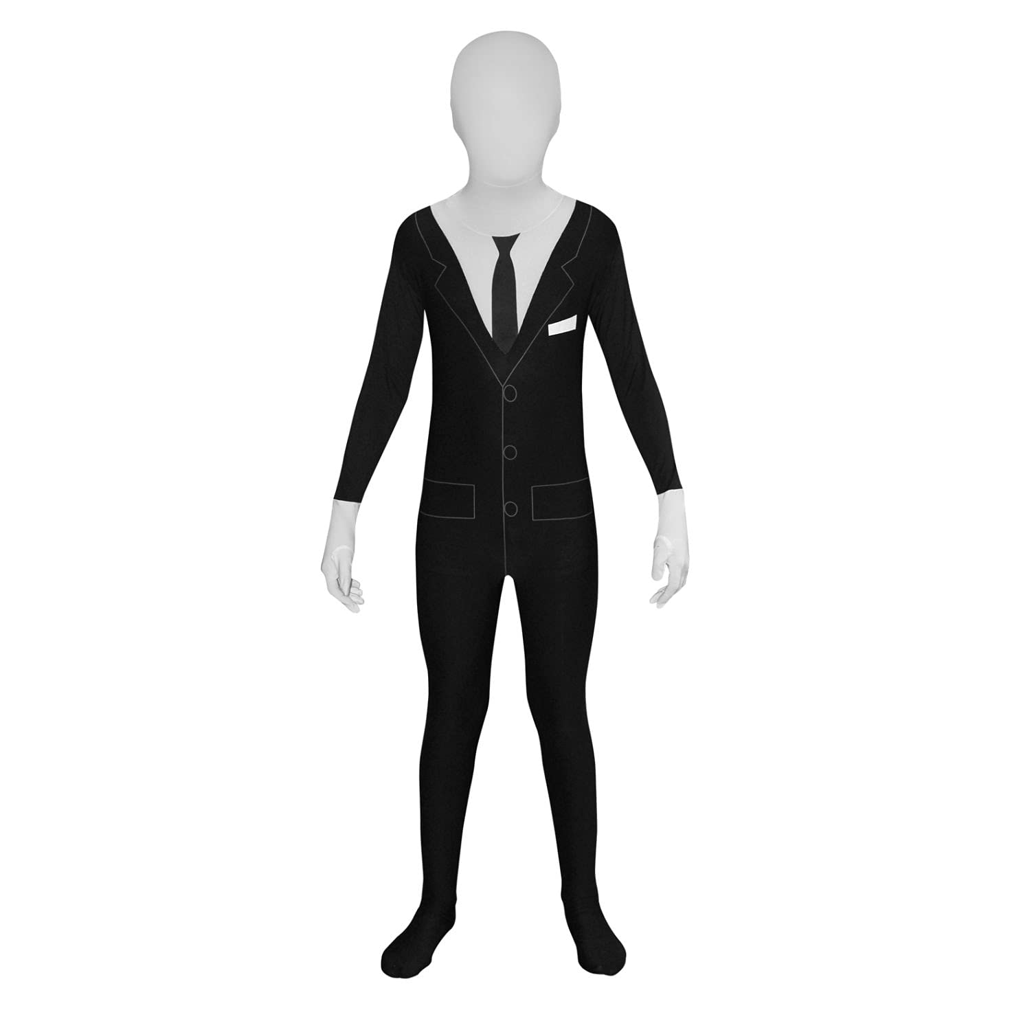 Slenderman Halloween Costume for Kids - Scary Boys Bodysuit for Parties