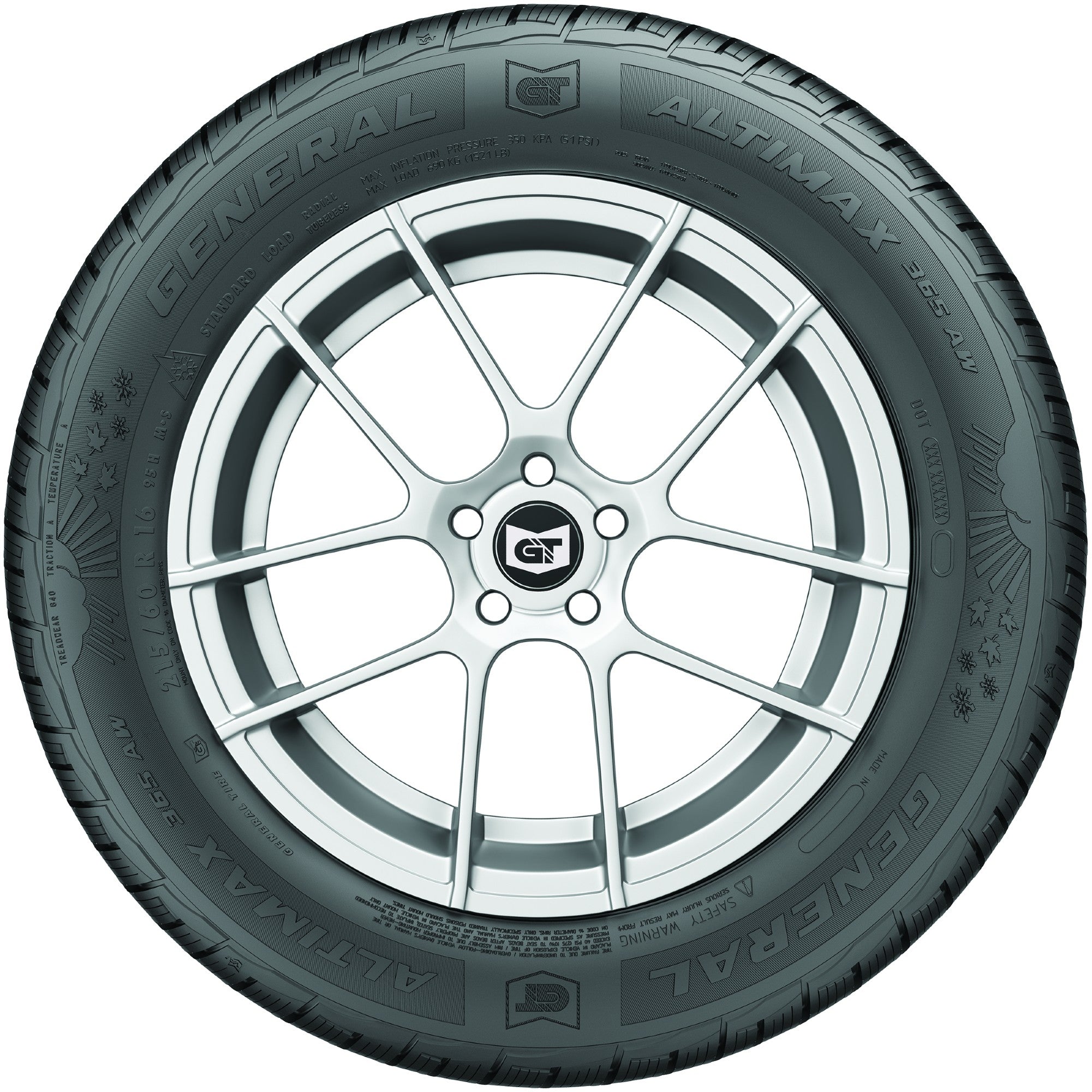 AltiMAX 365AW All-Season Tires 225/60R16 SL 98H - High Performance Radial Tires for Sedans, SUVs & Crossovers - All-Weather Traction for Rain, Snow & Dry Roads