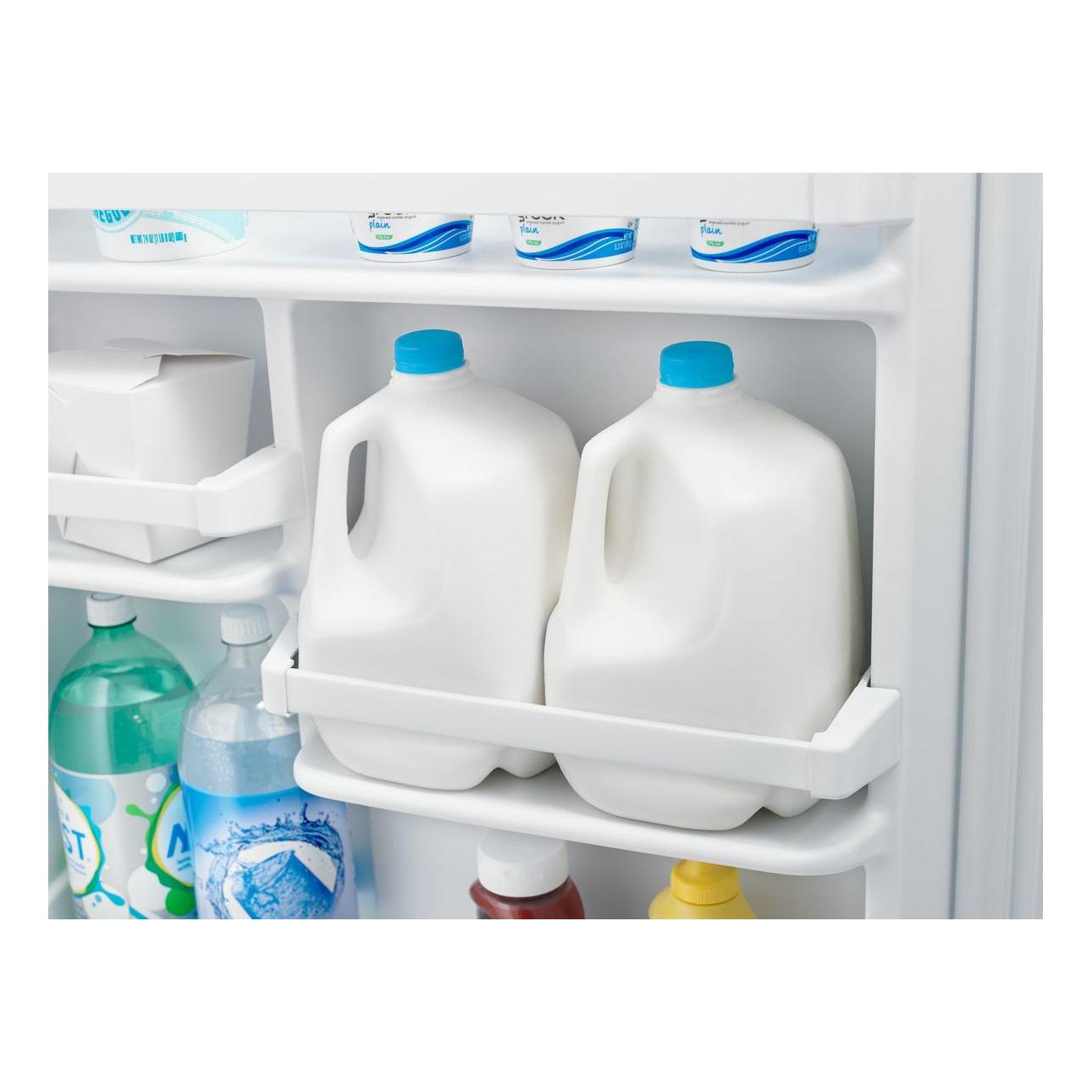 Amana 30-Inch 18 cu.ft. Top Freezer Refrigerator with Adjustable Shelves - Perfect for Kitchens, Apartments & Small Spaces (Model ART318FFDW)