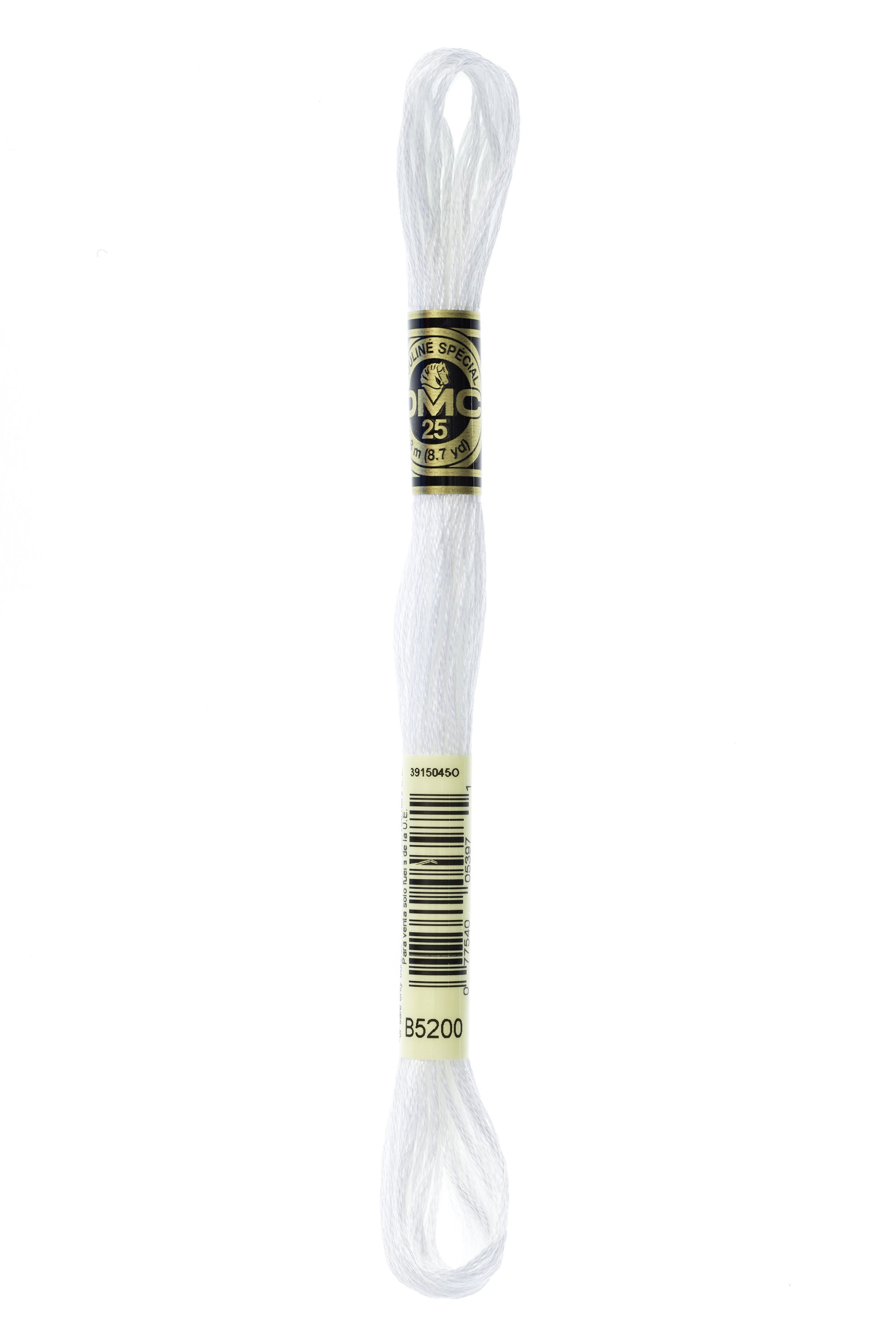 DMC B5200 Cotton Embroidery Floss - 6-Strand Premium Thread for Cross Stitch, Needlework & Hand Embroidery - Perfect for DIY Crafts, Scrapbooking & Home Decor Projects