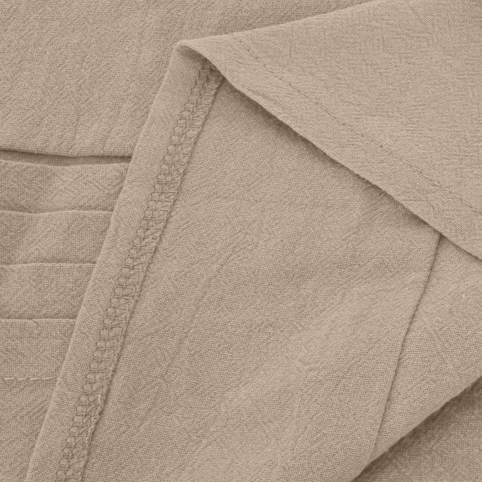 Women's Linen Pleated Summer Dress - Round Neck Short Sleeve Sundress for Beach, Vacation & Casual Wear | Breathable Mini Dress 2025 | Perfect for Outdoor Activities, Travel & Summer Parties