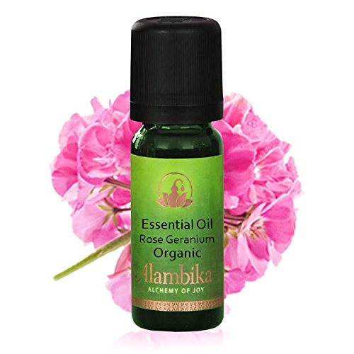 10ml Certified Organic Geranium (Rose Geranium) Essential Oil - 100% Pure, Therapeutic Grade for Aromatherapy, Skincare & Relaxation - Perfect for Diffusers, Massage & DIY Beauty Products