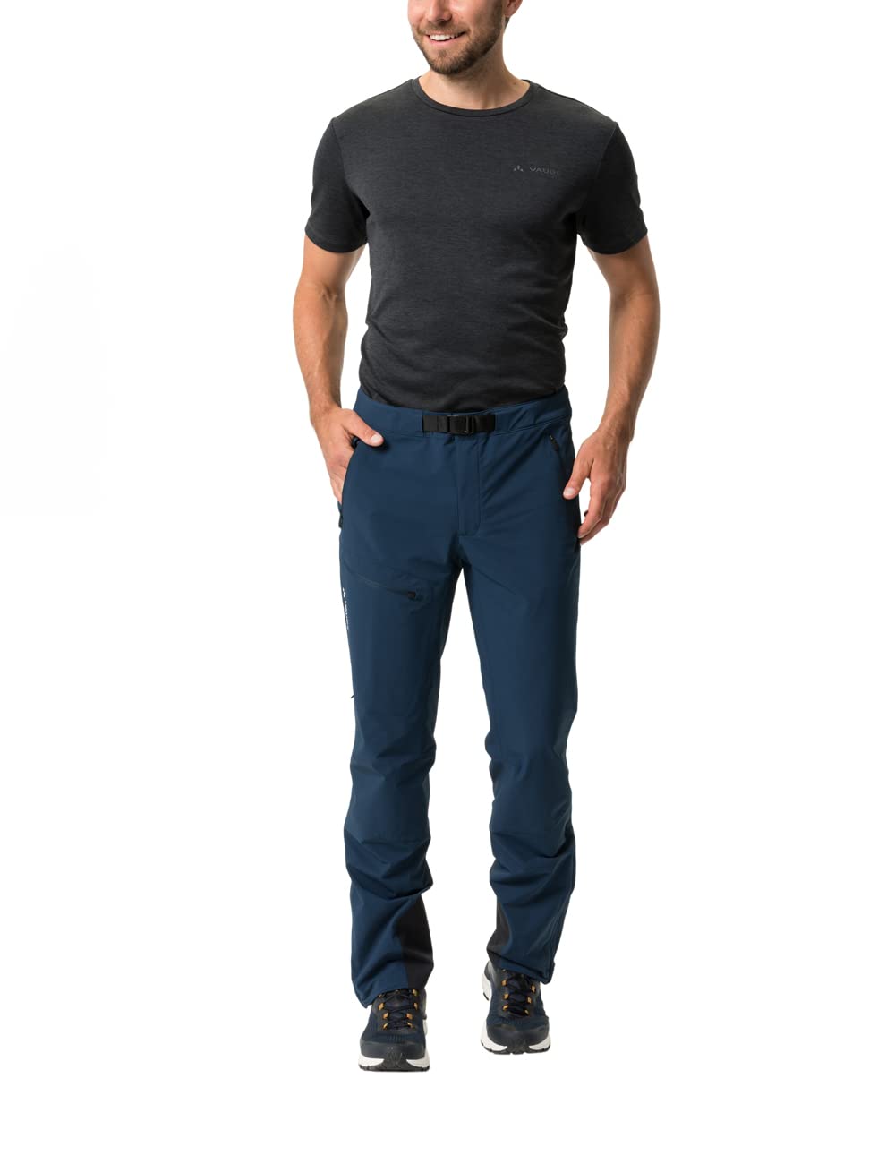 VAUDE Men's Badile Pants II Hiking Trousers - Dark Sea Uni, Size 48 EU - Durable Outdoor Pants for Hiking, Camping & Mountain Climbing