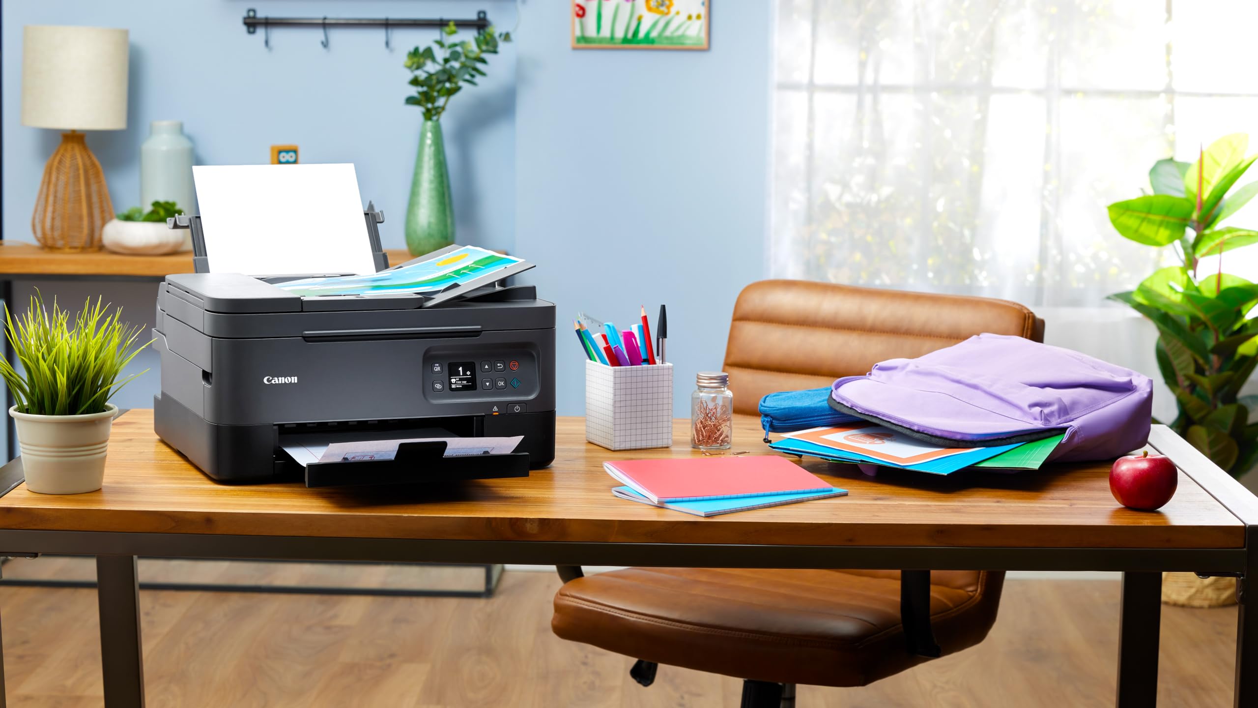Canon TS7450A Wireless All-in-One Inkjet Printer - Print, Scan, Copy - Black | Ideal for Home Office & Small Business Use