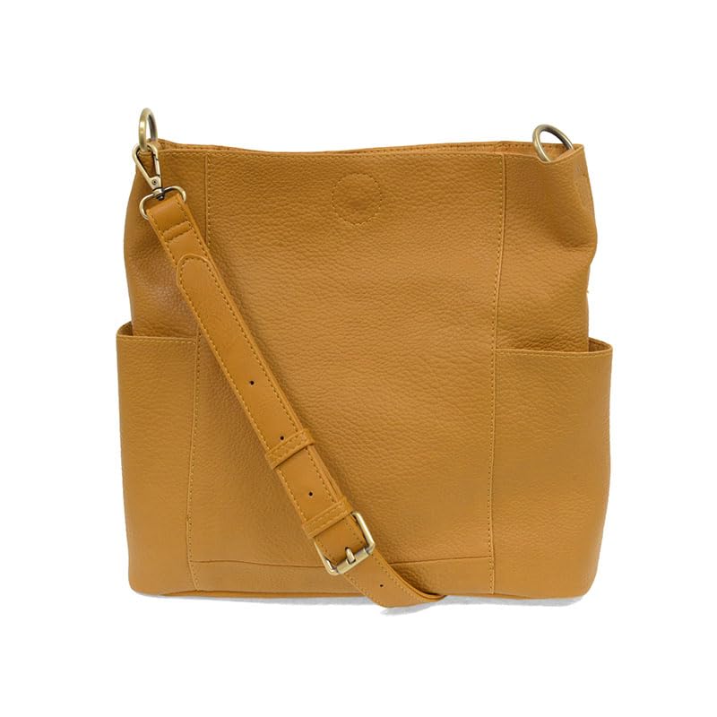 Joy Susan Side-Pocket Bucket Bag - Kayleigh Crossbody Handbag for Women | Fashionable Shoulder Purse with Zipper Closure | Perfect for Work, Travel & Everyday Use