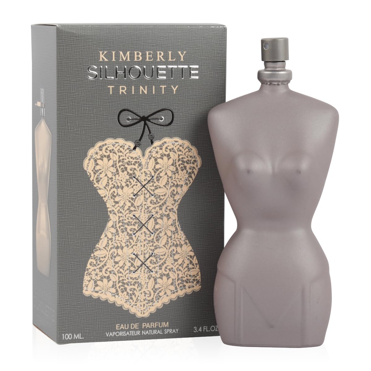 Kimberly Silhouette Trinity Spray Perfume - Women's Eau De Parfum Fragrance - 3.4 fl.oz Long Lasting Luxury Scent - Perfect for Date Night, Office & Special Occasions
