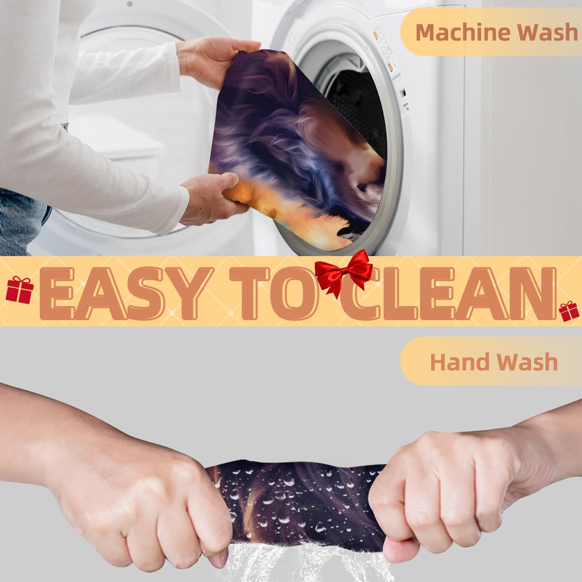 **Men's Galaxy Beard Shaving Bib - Cute Dog Print Barber Cape for Hair Dye, Makeup & Grooming - Sink Hair Catcher & Beard Trimming Accessory - Perfect Gift for Barbers, Stylists & Pet Lovers**    *(Use: Ideal for home grooming, salon use, pet haircuts, or as a fun gift for beard enthusiasts!)*