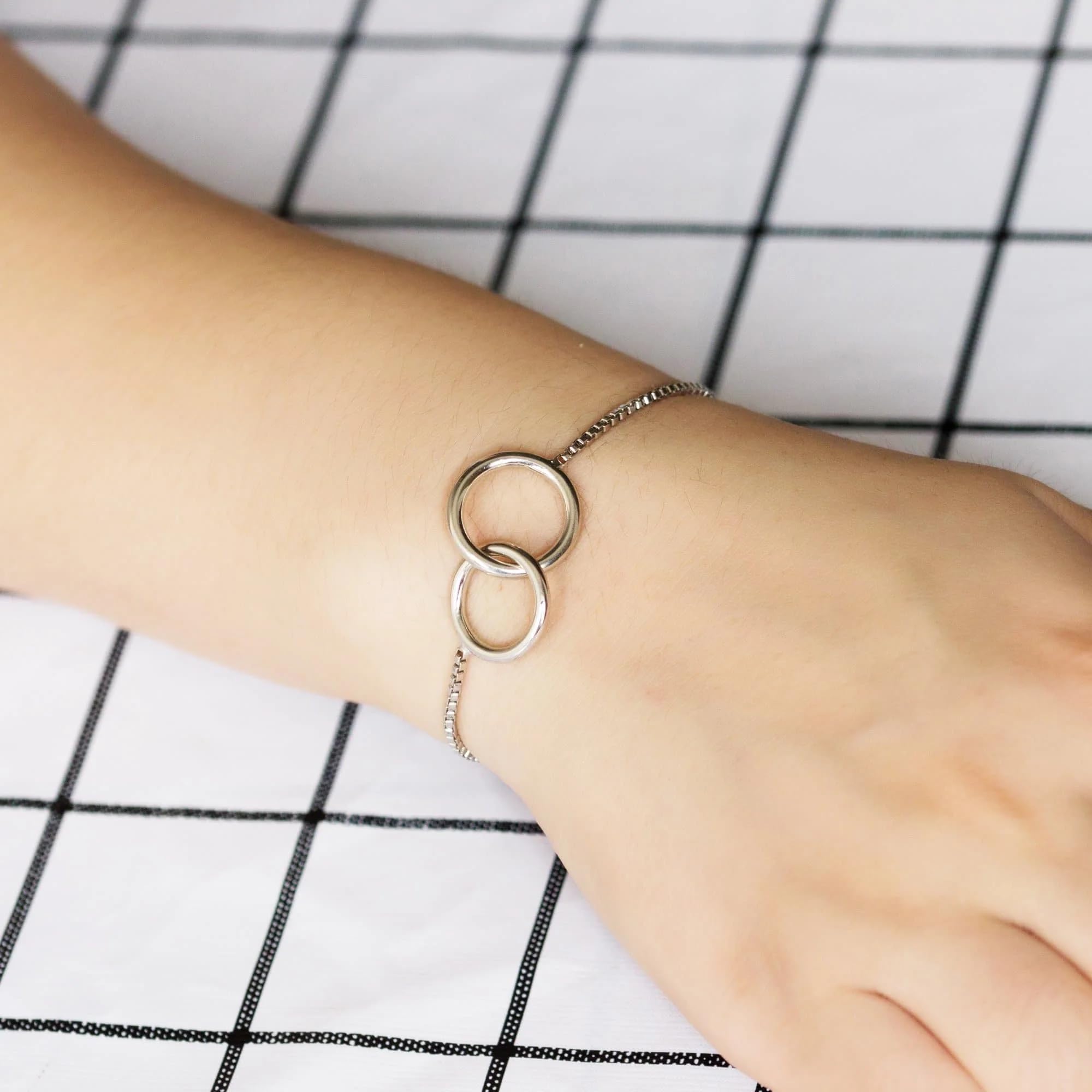 Philip Jones Silver Plated Zirconia Bracelet - Perfect Gift for Friends