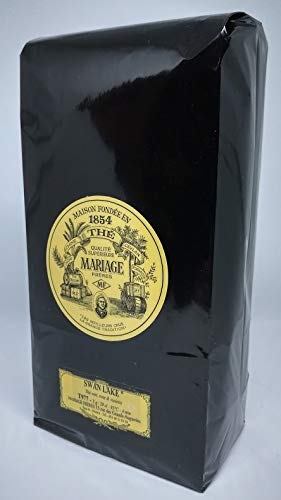 Mariage Frères Swan Lake Loose Leaf Green Tea with Rose & Violet Flavor - 17.63oz (500g) Premium Gourmet Tea for Afternoon Tea, Gift Giving & Special Occasions