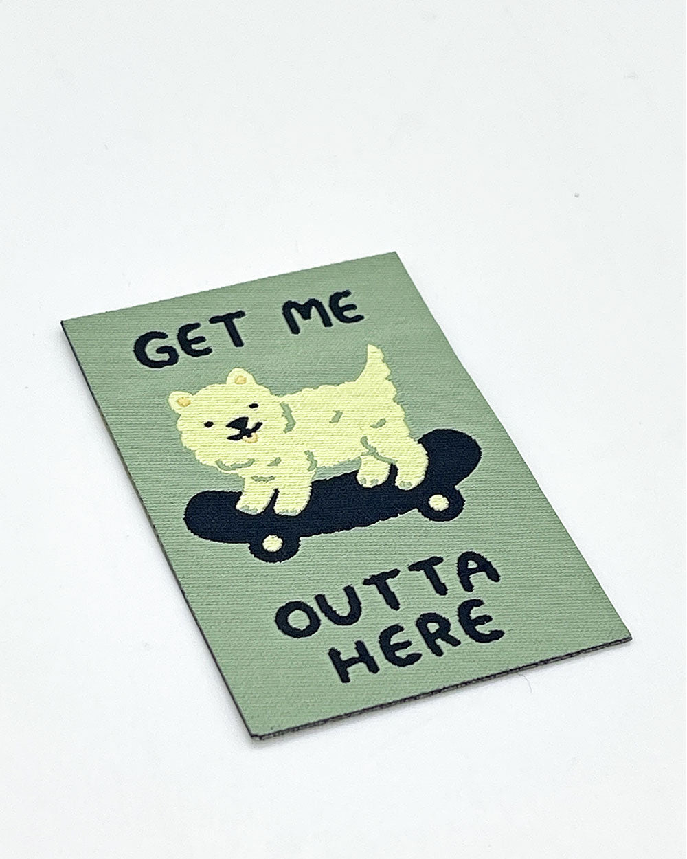 Outta Here Dog Skateboard Small Sticky Patch - Non-Slip Grip Tape for Skateboard Decks | Perfect for Dog Skateboarding, Trick Training & Outdoor Play
