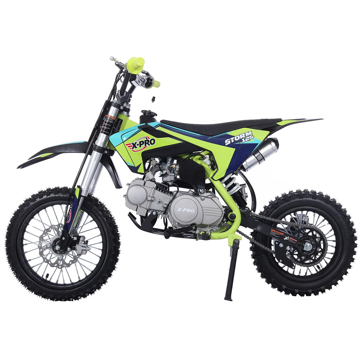 X-PRO Storm 125cc Kids Dirt Bike with Zongshen Engine | 4-Speed Manual Transmission | 14