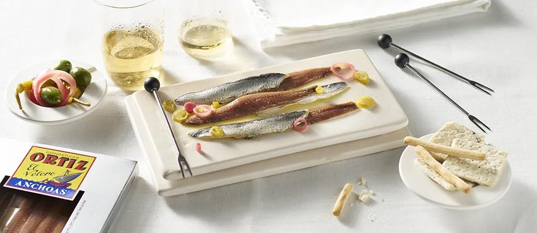 Premium Ortiz Sardines A la Antigua - Wild Caught in Spain, Hand-Packed in Extra Virgin Olive Oil | Moist & Tender | Perfect for Salads, Sandwiches, Toast & Charcuterie Boards | 6.7oz Jar (Pack of 1)