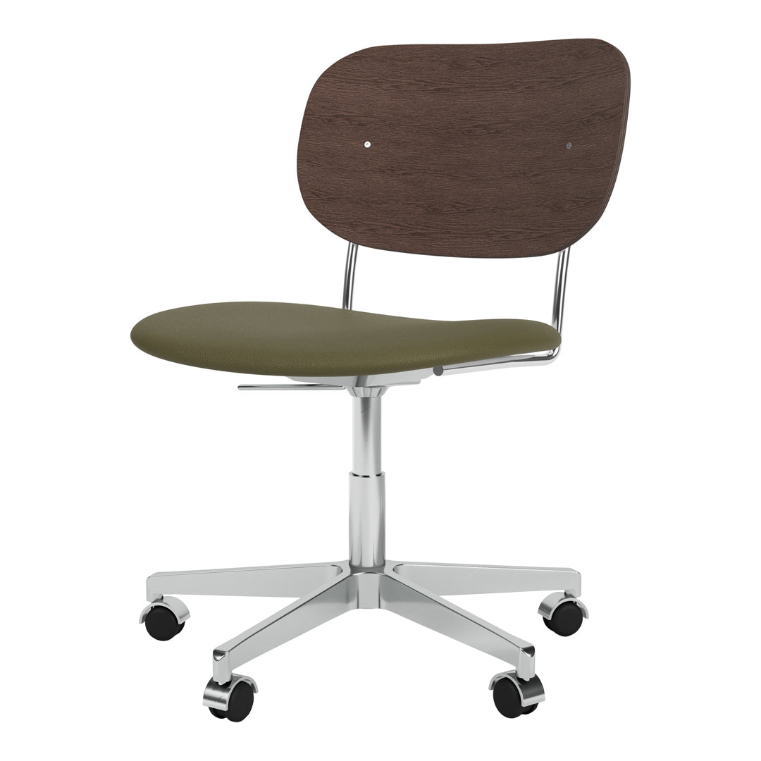 Ergonomic Office Chair with Padded Seat, Swivel Base & Smooth-Rolling Casters - Perfect for Home Office, Gaming & Workspace Comfort