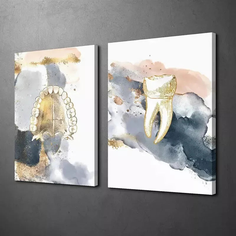 2-Piece Abstract Texture Wall Art Canvas - 50x75cm Framed Decorative Painting | High-Quality Print | 100% Australian Made | Ready to Hang | Perfect for Living Room, Bedroom & Office Decor
