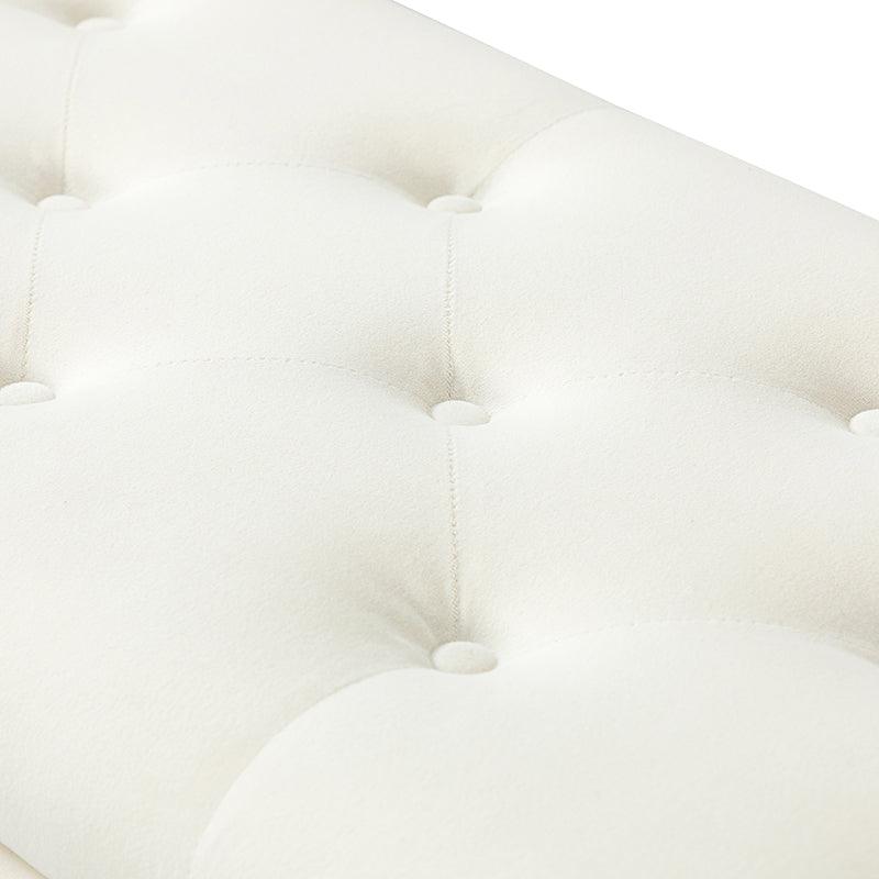Lenore Upholstered Storage Bench with Cushion Seat - Modern Upholstered Ottoman for Bedroom, Living Room & Entryway - Multi-Functional Storage Furniture for Home Organization