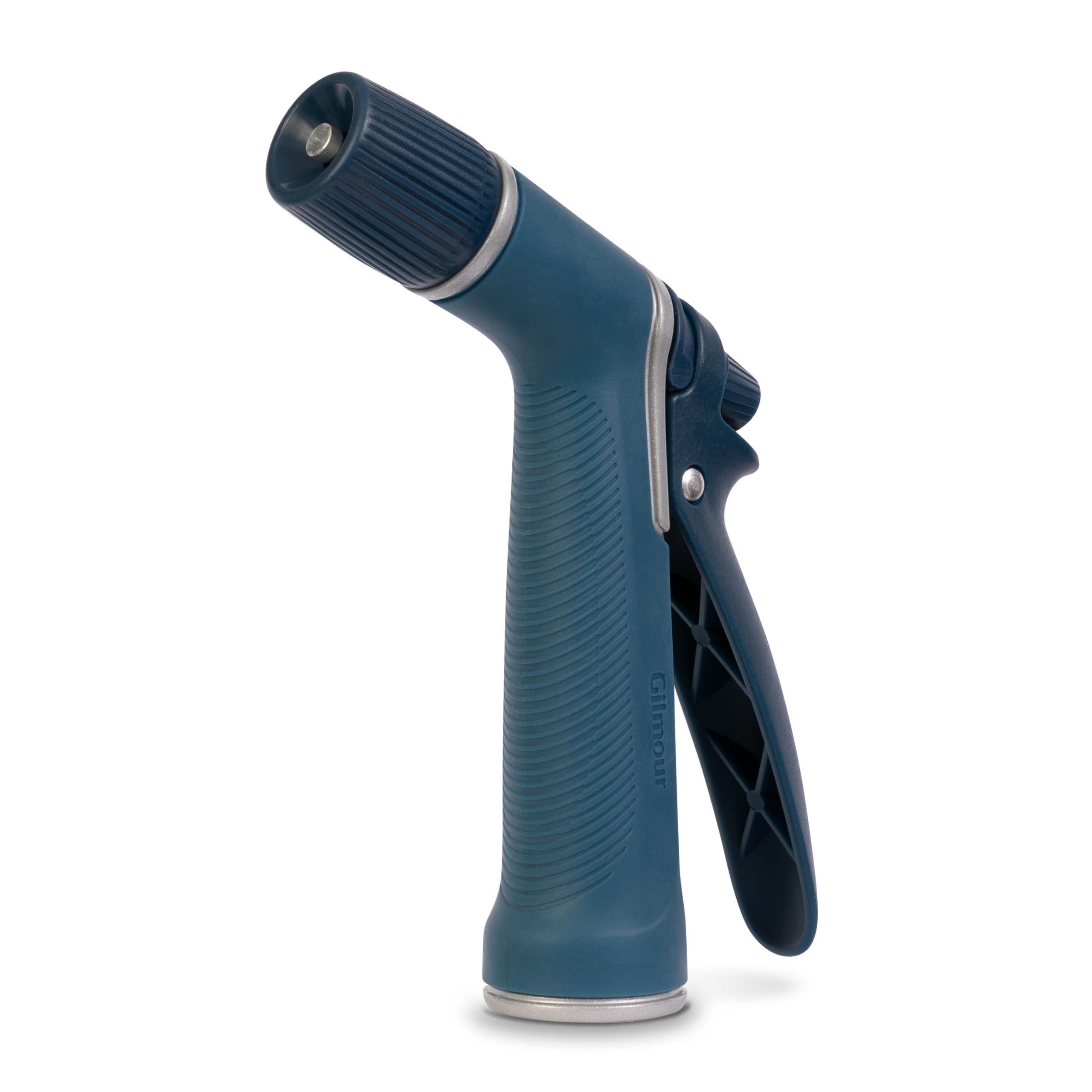 Gilmour Medium Duty Adjustable Garden Hose Nozzle - 8 Spray Patterns for Lawn, Plants & Outdoor Cleaning - Heavy Duty Water Hose Nozzle for Gardening, Car Washing & Patio Use (Blue)