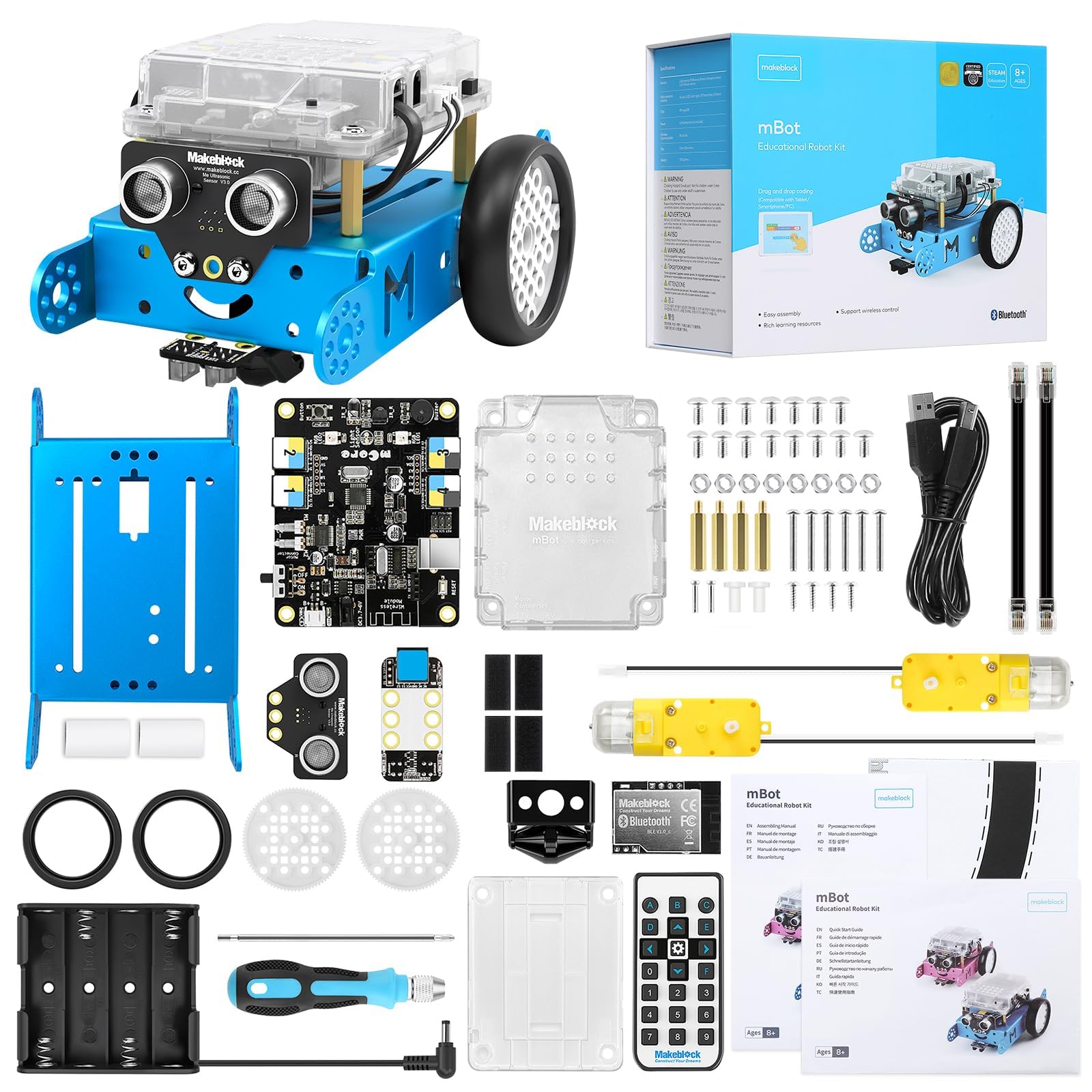 Makeblock mBot Robot Kit - STEM Coding Robot for Kids Ages 8-12 | Learn Programming with Scratch & Arduino | Educational Science Toy for Boys & Girls | Perfect for School Projects & Home Learning Activities