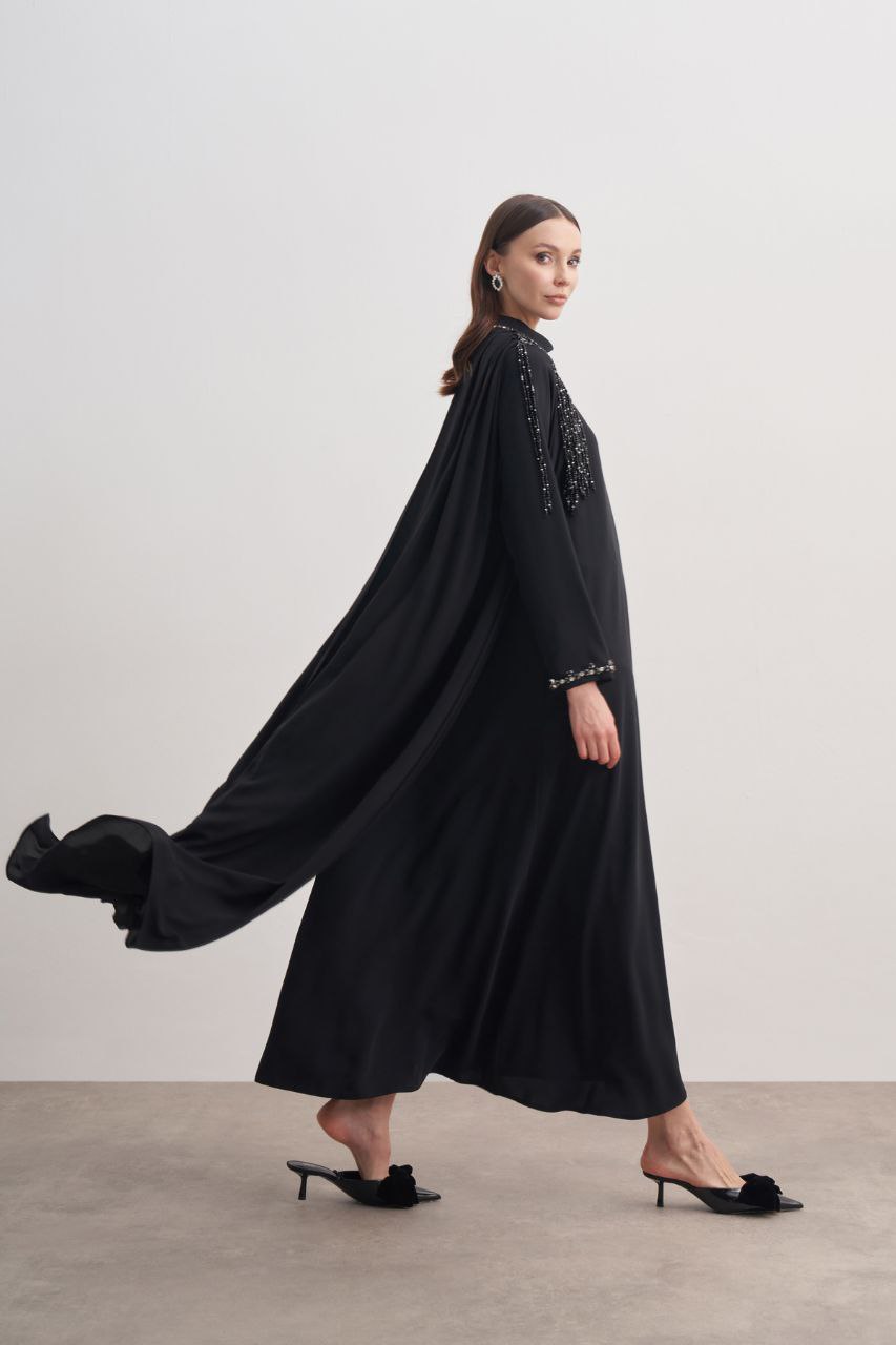 Elegant Verona Maxi Dress - Long Flowy Abaya Dress for Women | Perfect for Casual Outings, Beach Wear & Special Occasions