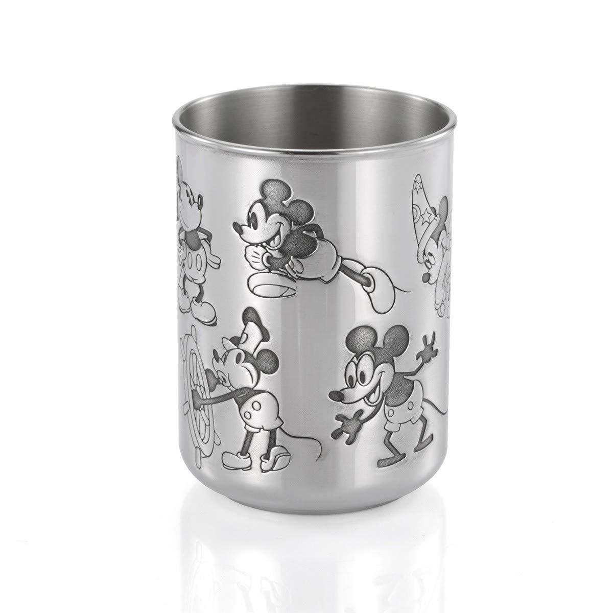 Royal Selangor Handcrafted Pewter Mickey Through The Ages Tumbler - 90th Anniversary Limited Edition Gift for Disney Fans, Collectors & Coffee Lovers - Perfect for Home, Office & Disney-Themed Parties