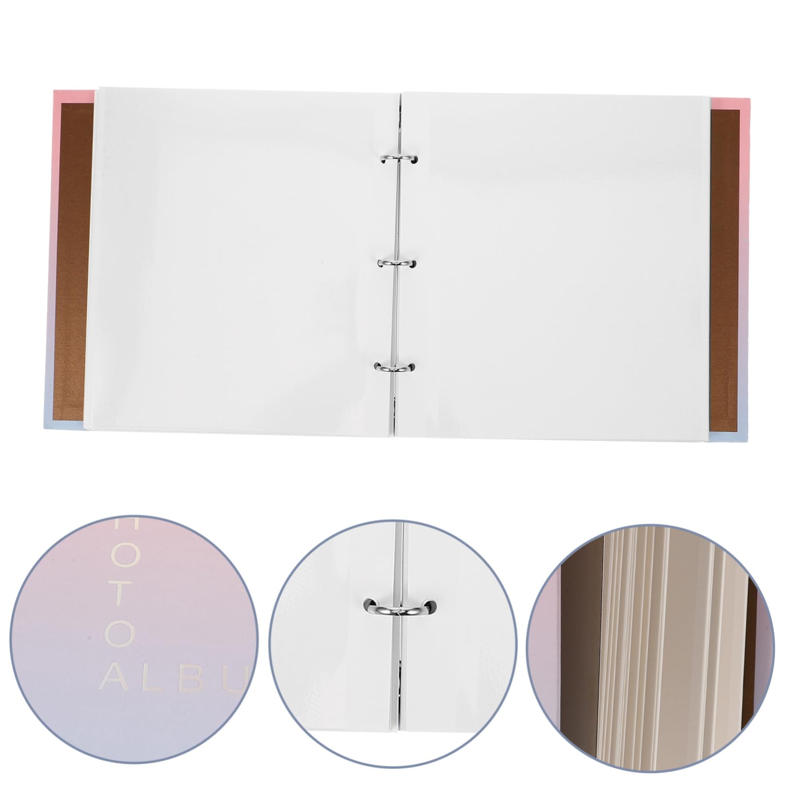 PLAFOPE Photo Album - Scrapbook for Keepsakes, Memories & Special Moments | Acid-Free Paper Photo Book for Girls, Women & Family | Perfect for Weddings, Baby Photos & Travel Memories
