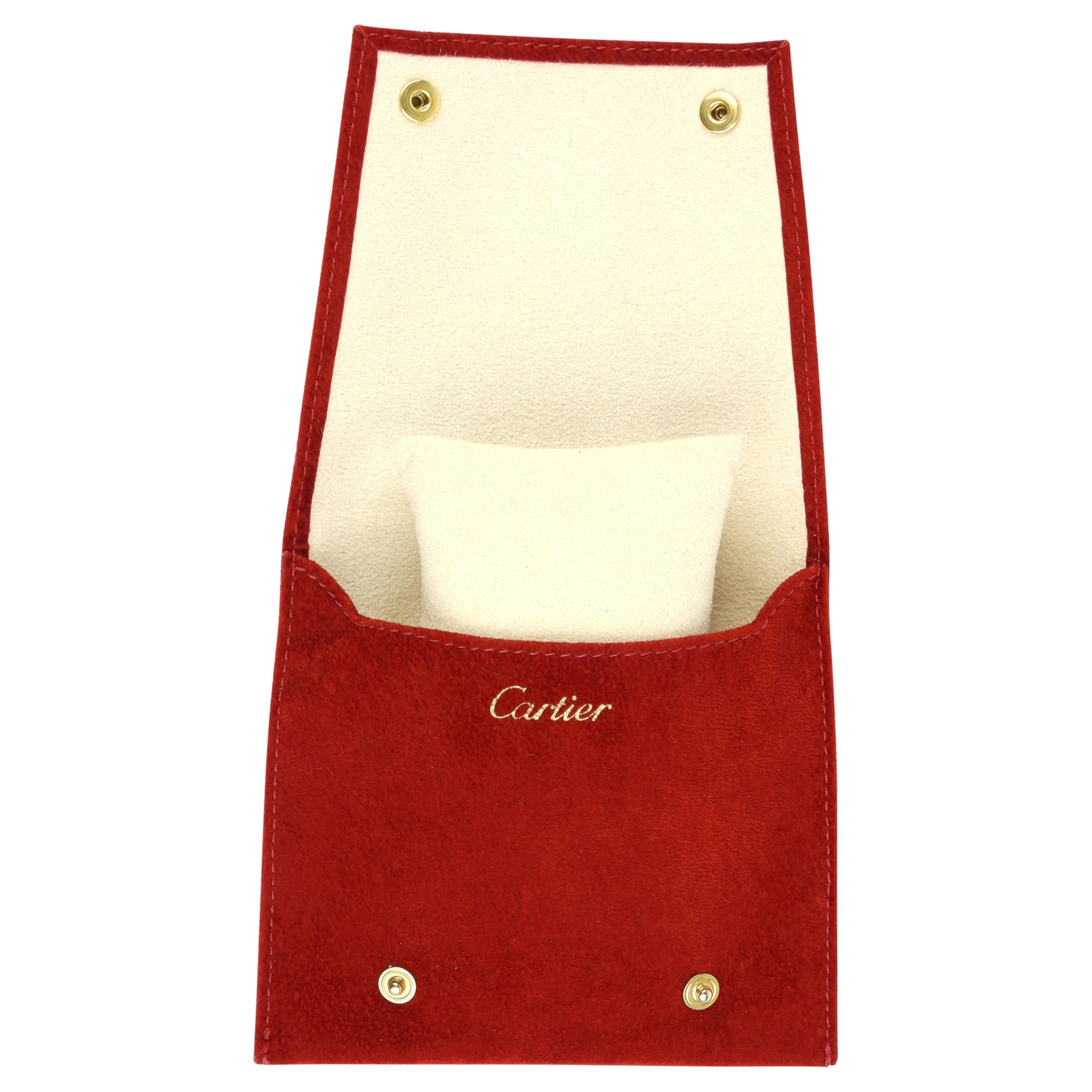 Luxury Cartier Red Jewelry Travel Pouch & Watch Bracelet Storage Case - Perfect for Travel, Gift Box & Jewelry Organization