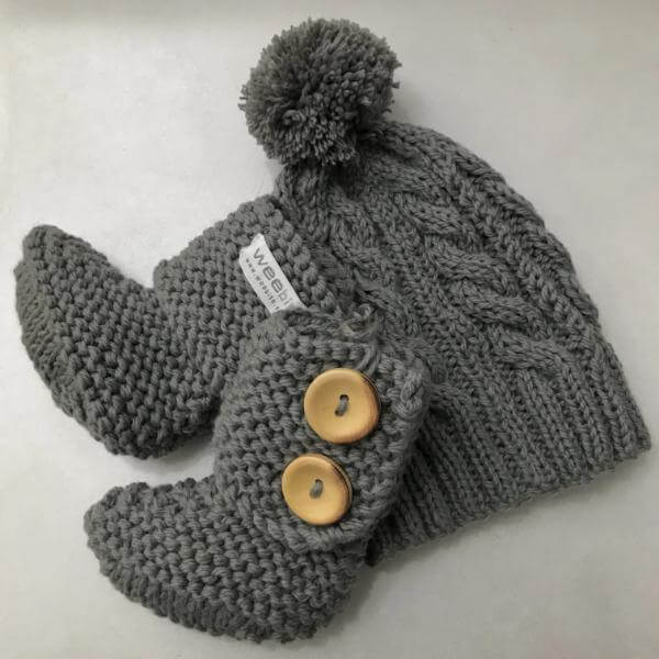 Cozy Cable Knit Beanie Hat & Warm Chunky Winter Boots for Women - Perfect for Cold Weather, Snow Days & Outdoor Adventures