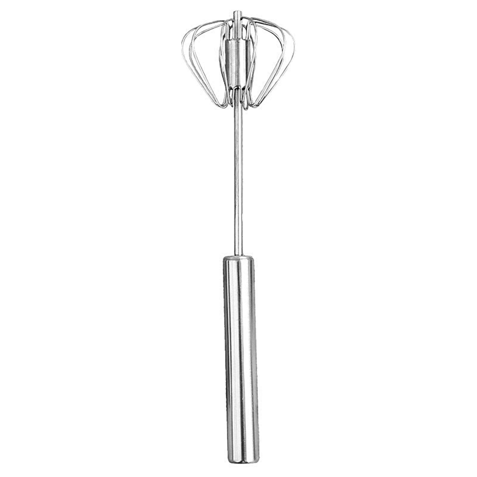 Stainless Steel Manual Egg Beater & Mixer - Semi-Automatic Handheld Kitchen Stirrer for Baking, Cooking, and Whipping Cream | Perfect for Home Chefs & Professional Bakers