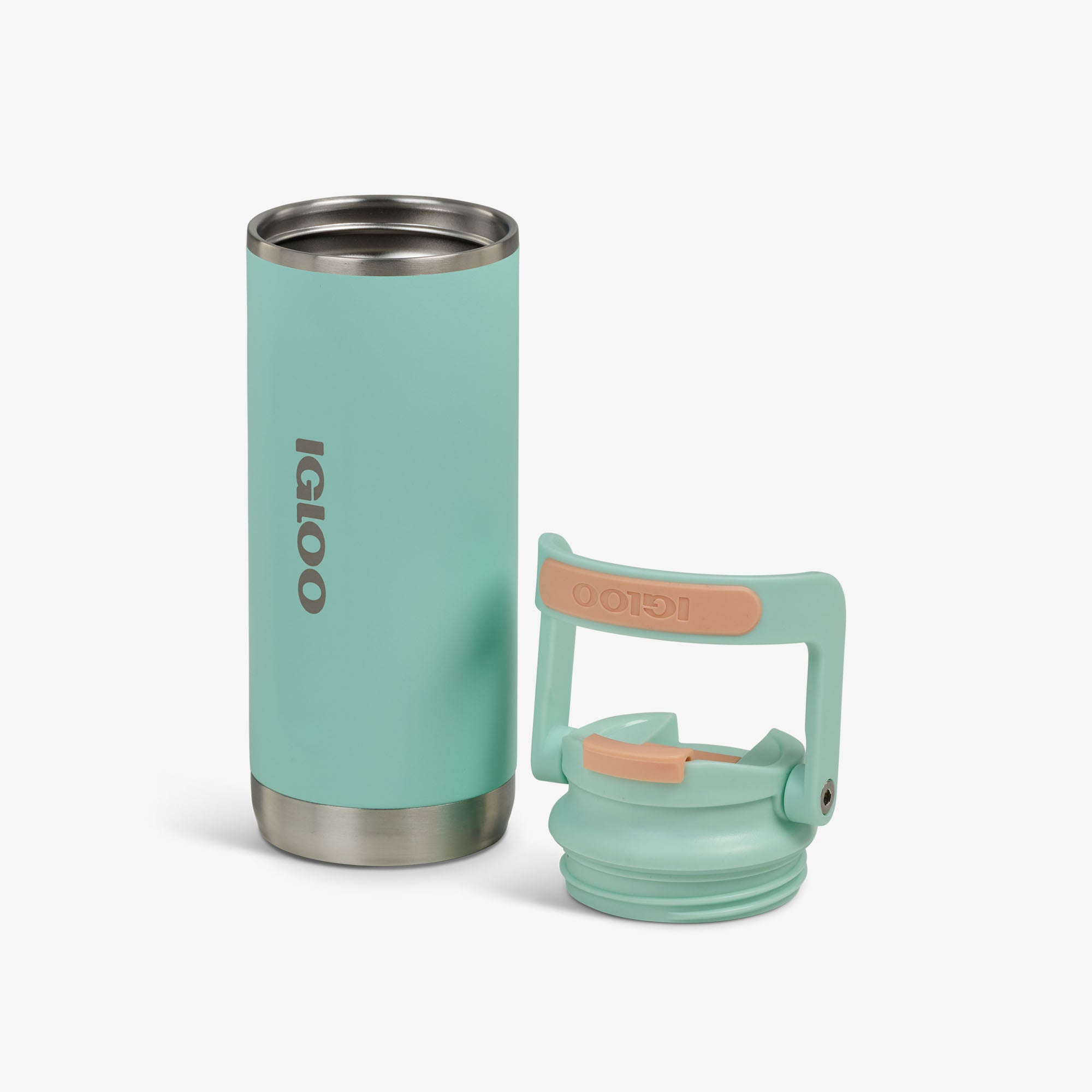 16 Oz Flip ‘n’ Sip Tumbler - Insulated Stainless Steel Travel Mug with Lid & Straw - Perfect for Coffee, Tea & Cold Drinks On The Go