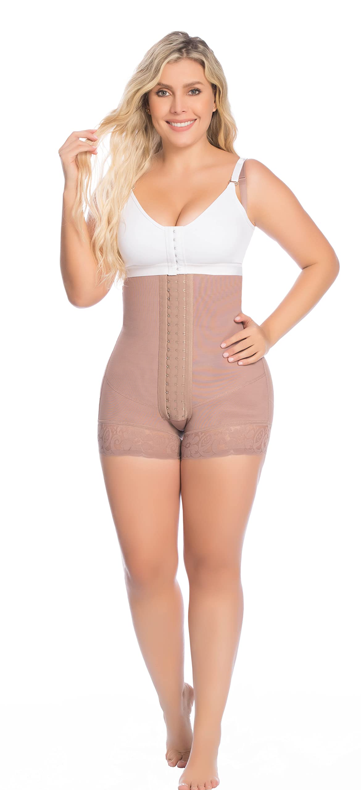 DELIÉ by Fajas DPrada Colombian Shapewear - Post Surgery Compression Garment Shorts for Waist Training & Body Shaping | Perfect for Recovery, Tummy Control & Everyday Wear
