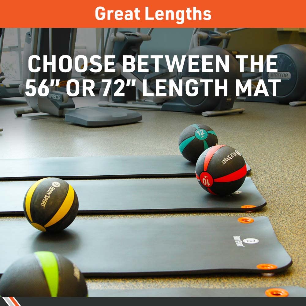 Body Sport Personal Exercise Mat - Thick Foam Workout Mat for Home Gym, Yoga, Pilates & Fitness Training - Non-Slip Floor Mat for Workouts & Stretching