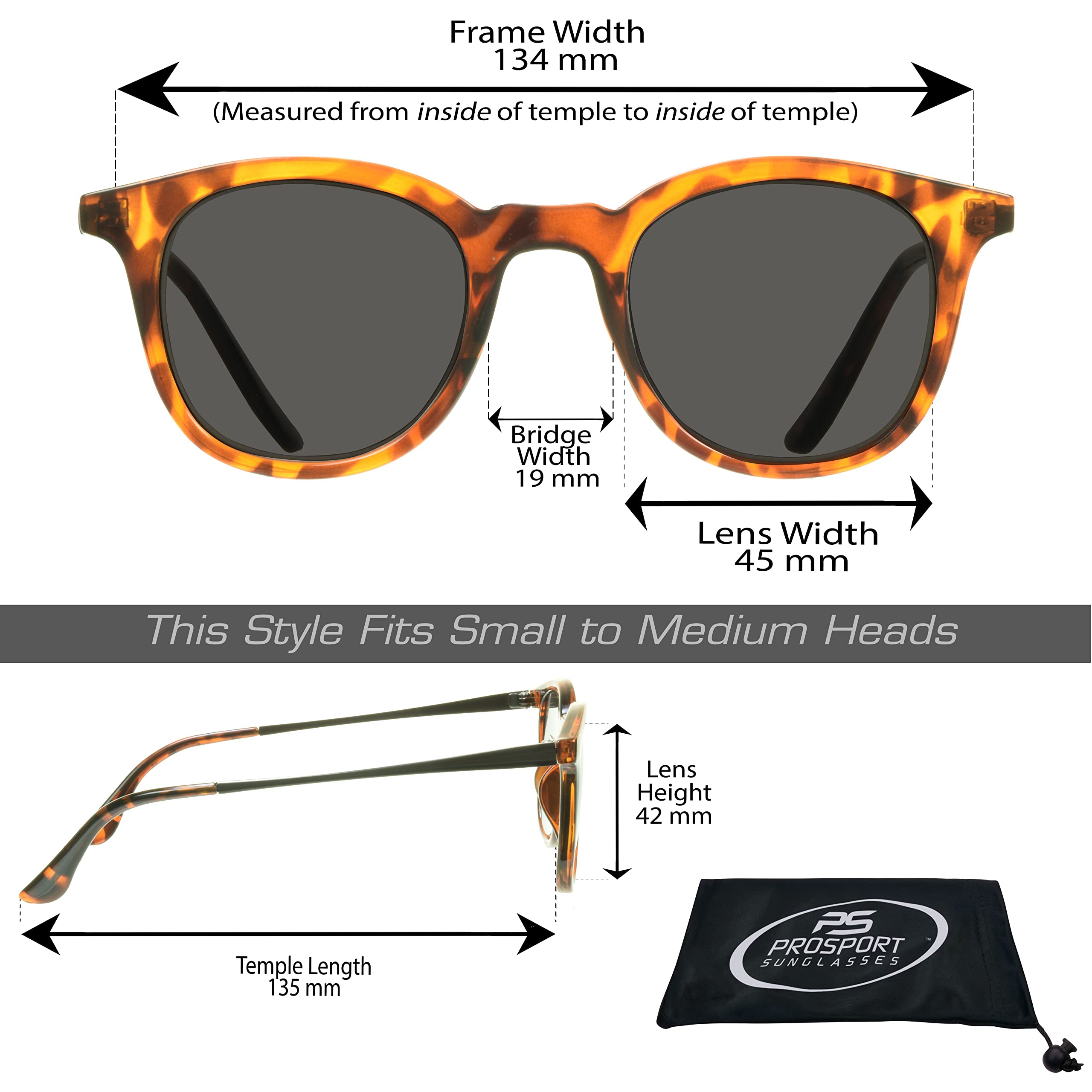 proSPORT Reader Sunglasses for Men & Women - Full Lens No-Line Reading Glasses (Non-Bifocal) - Perfect for Outdoor Reading, Fishing & Driving