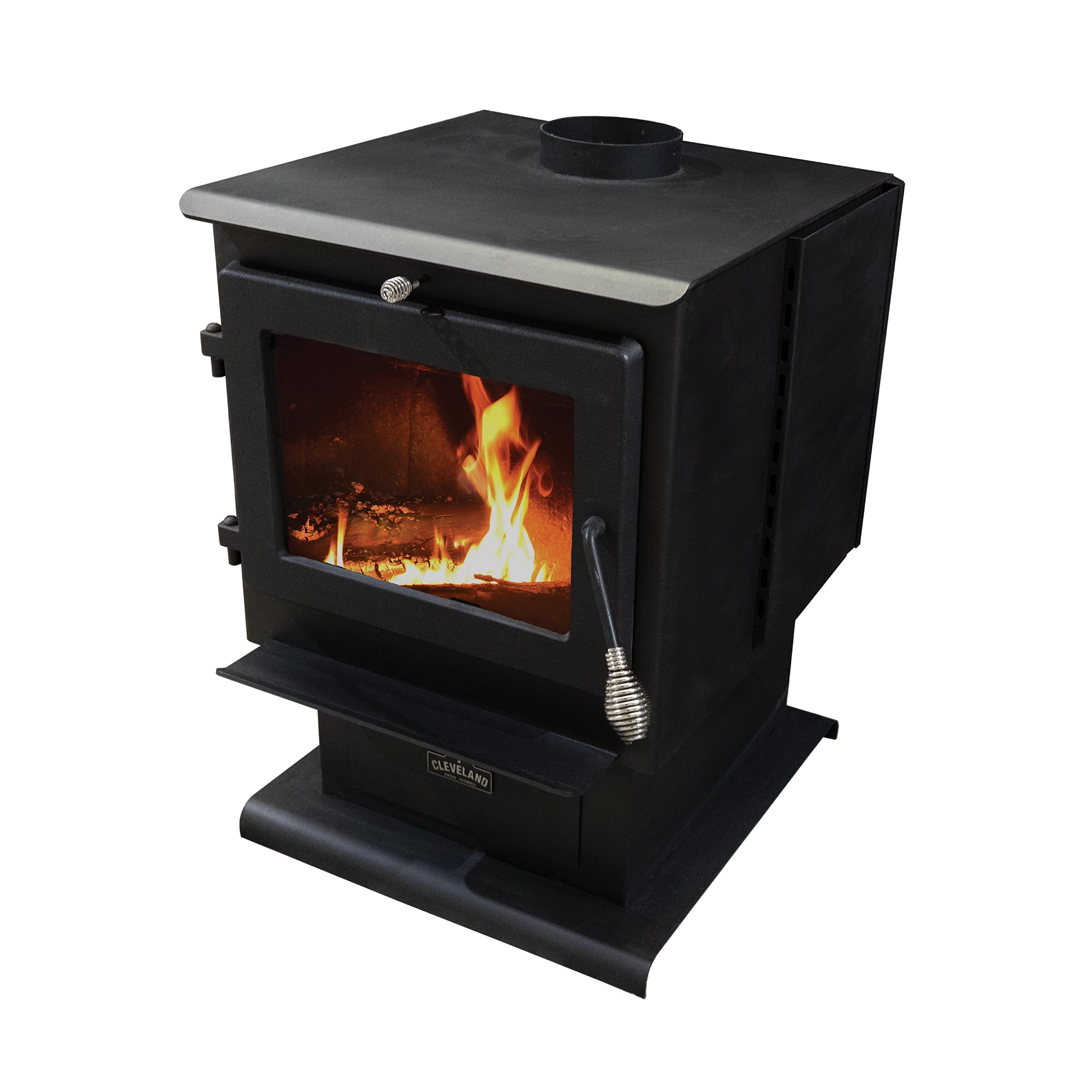 Cleveland Iron Works Huron Wood Stove - Efficient Outdoor Heating for Cabins, Camping & Backyard Use