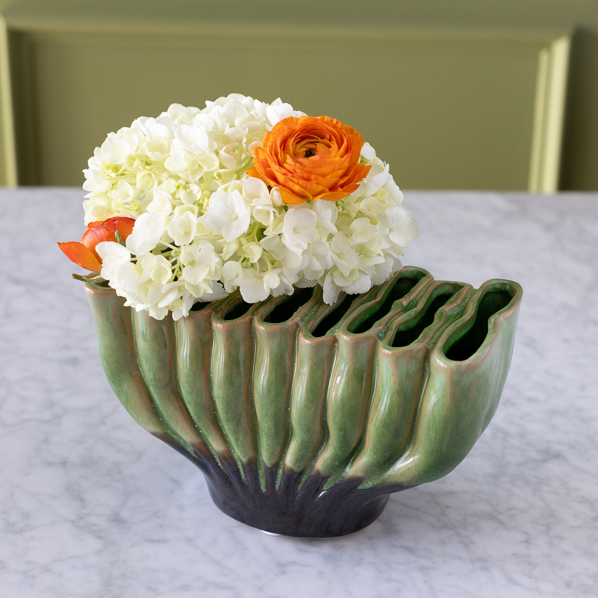 Handmade Artisan Ceramic Vase - Elegant Home Decor for Living Room, Dining Table & Wedding Centerpiece