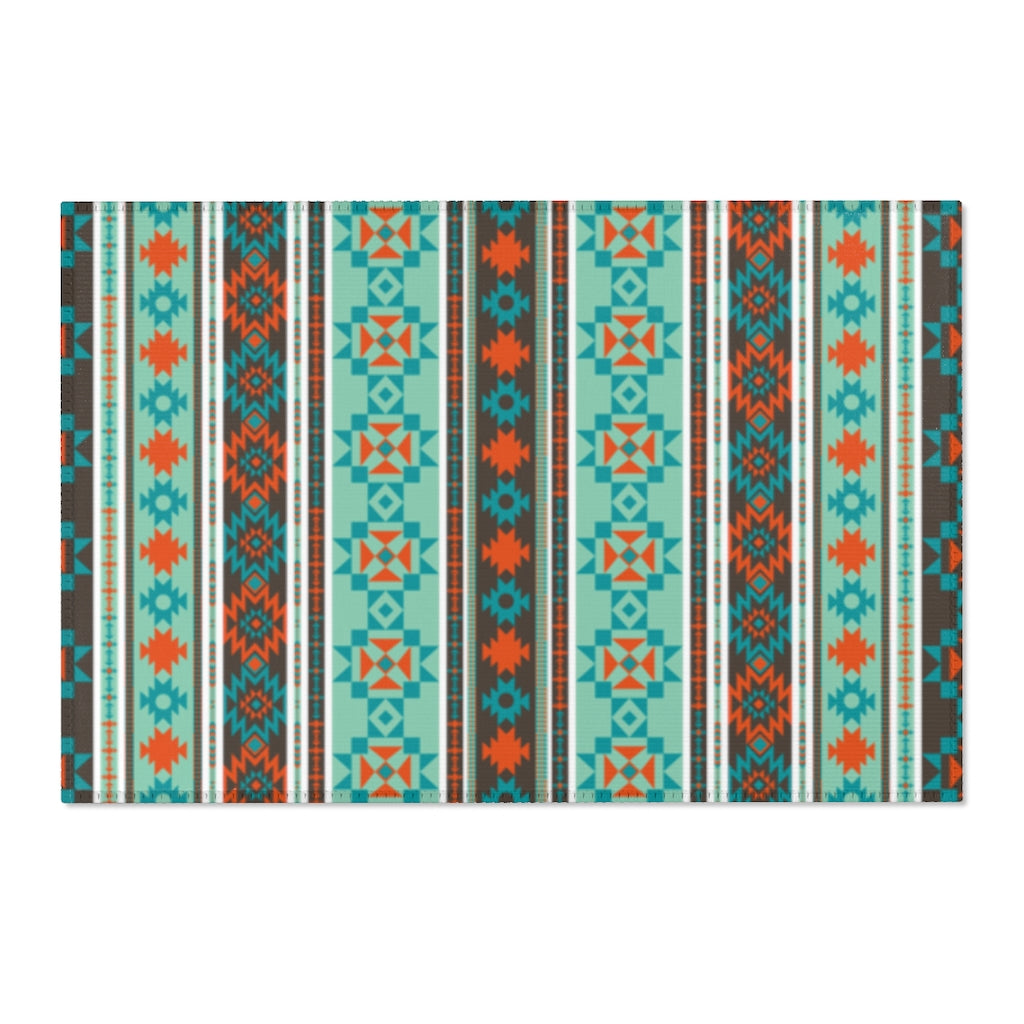 Stylish Geometric Southwestern Area Rug - Boho Chic Home Decor for Living Room, Bedroom & Office