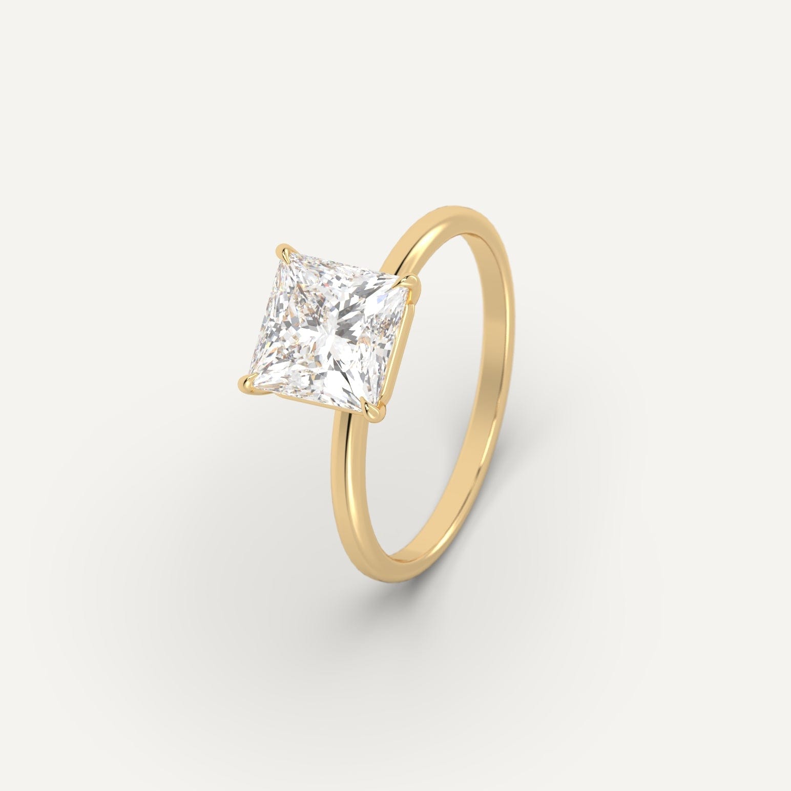 2 Carat Princess Cut Diamond Engagement Ring for Women - Perfect for Proposals, Weddings & Anniversaries