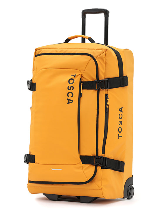TOSCA TCA970 DELTA 28 Upright Duffle Bag - Yellow | Premium Travel Luggage for Gym, Sports & Weekend Getaways